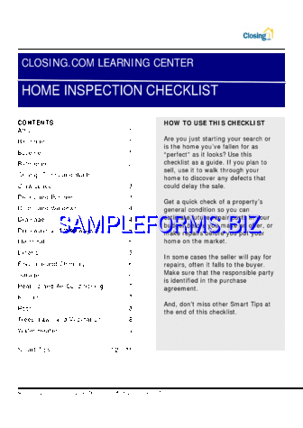 Home Inspection Checklist 3